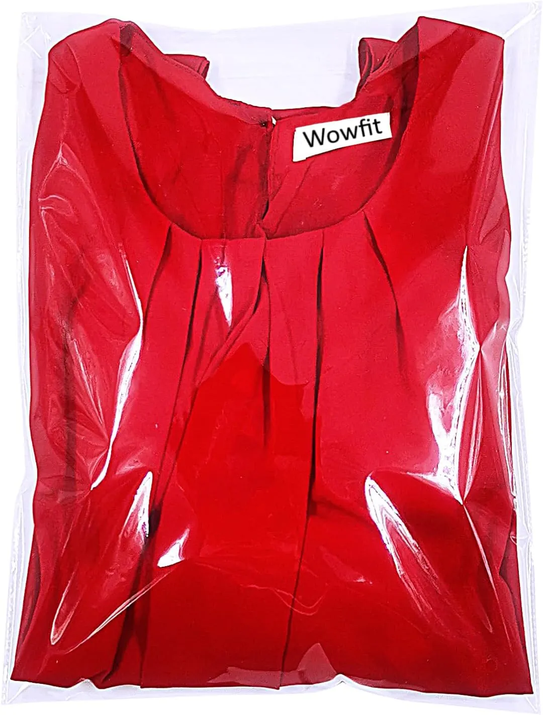 Wowfit 200 Count 10x13 Inch Clear Cellophane Plastic Bags, Resealable Self-Sealing Cello Bags Great for Clothes, Shirts, Pants, Foods, Flyers, More (10 x 13 with Reinforced Sides)