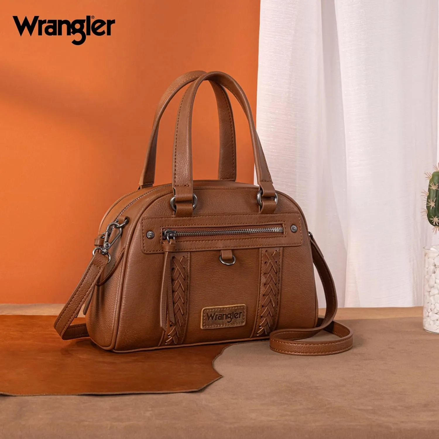 Wrangler Crossbody Bags Satchel Handbags for Women Top Handle Purse
