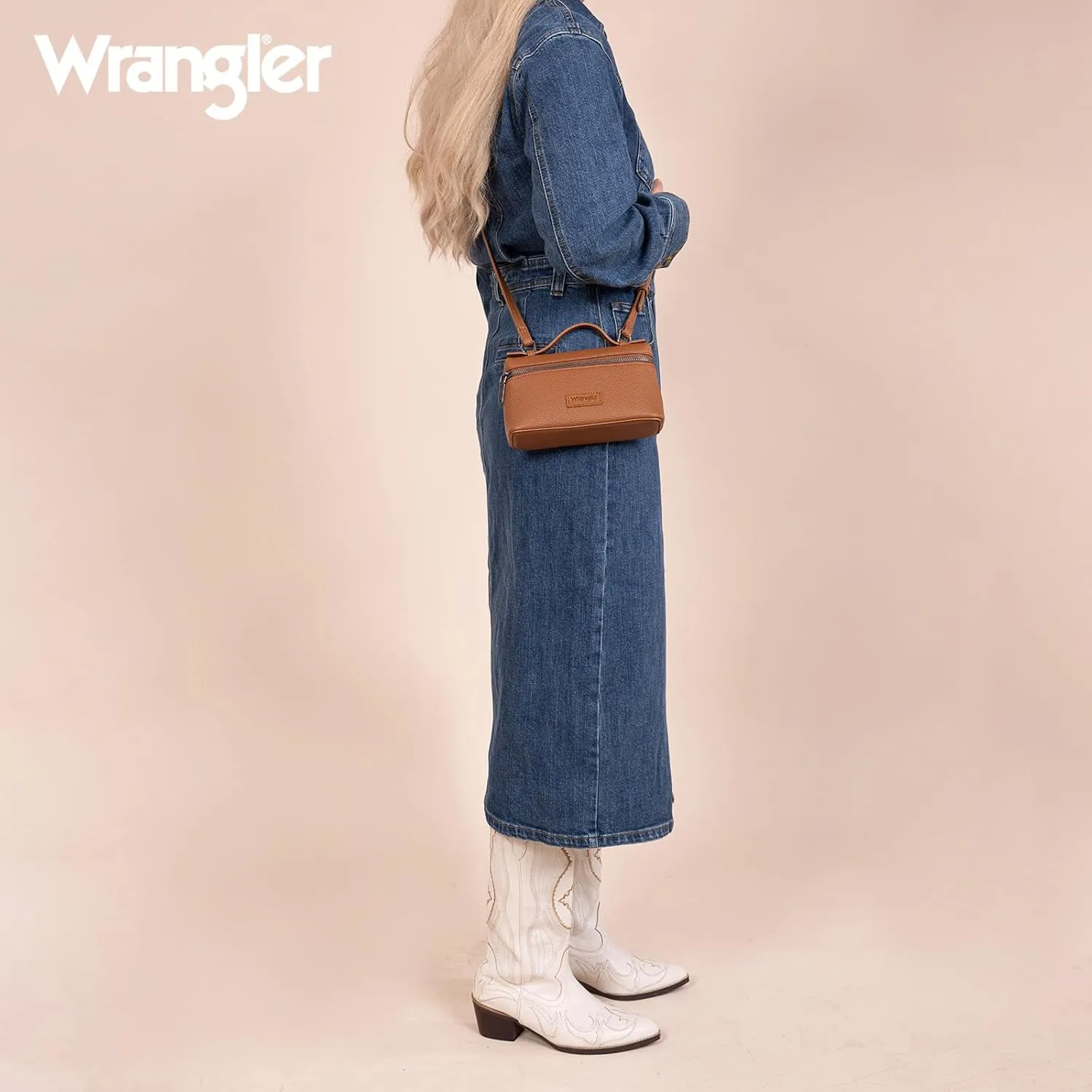 Wrangler Mini Crossbody Bag for Women Top-Handle Handbags Designer Shoulder Cute Purses Trendy