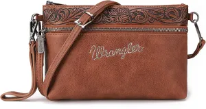 Wrangler Western Cowhide Crossbody Bags for Women Clutch Wristlet Purse