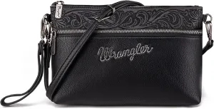 Wrangler Western Cowhide Crossbody Bags for Women Clutch Wristlet Purse