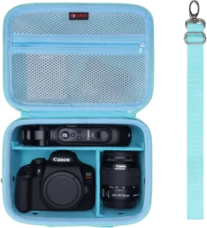XANAD Camera Case Compatible with Canon EOS Rebel T7 / R100 / R50 / R6 Mark II / R8 / T100, Sony, Nikon DSLR Camera, Lens, Tripod, with 4 Pieces of Dividers and Shoulder Strap(Green)