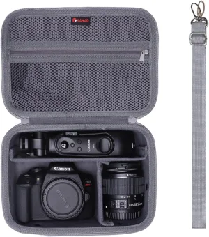 XANAD Camera Case Compatible with Sony Alpha 7 II III IV / 7R V Full Frame/ a6400 / a6100 / a6700,Canon, Nikon DSLR Camera, with 4 Pieces of Dividers and Shoulder Strap, Grey
