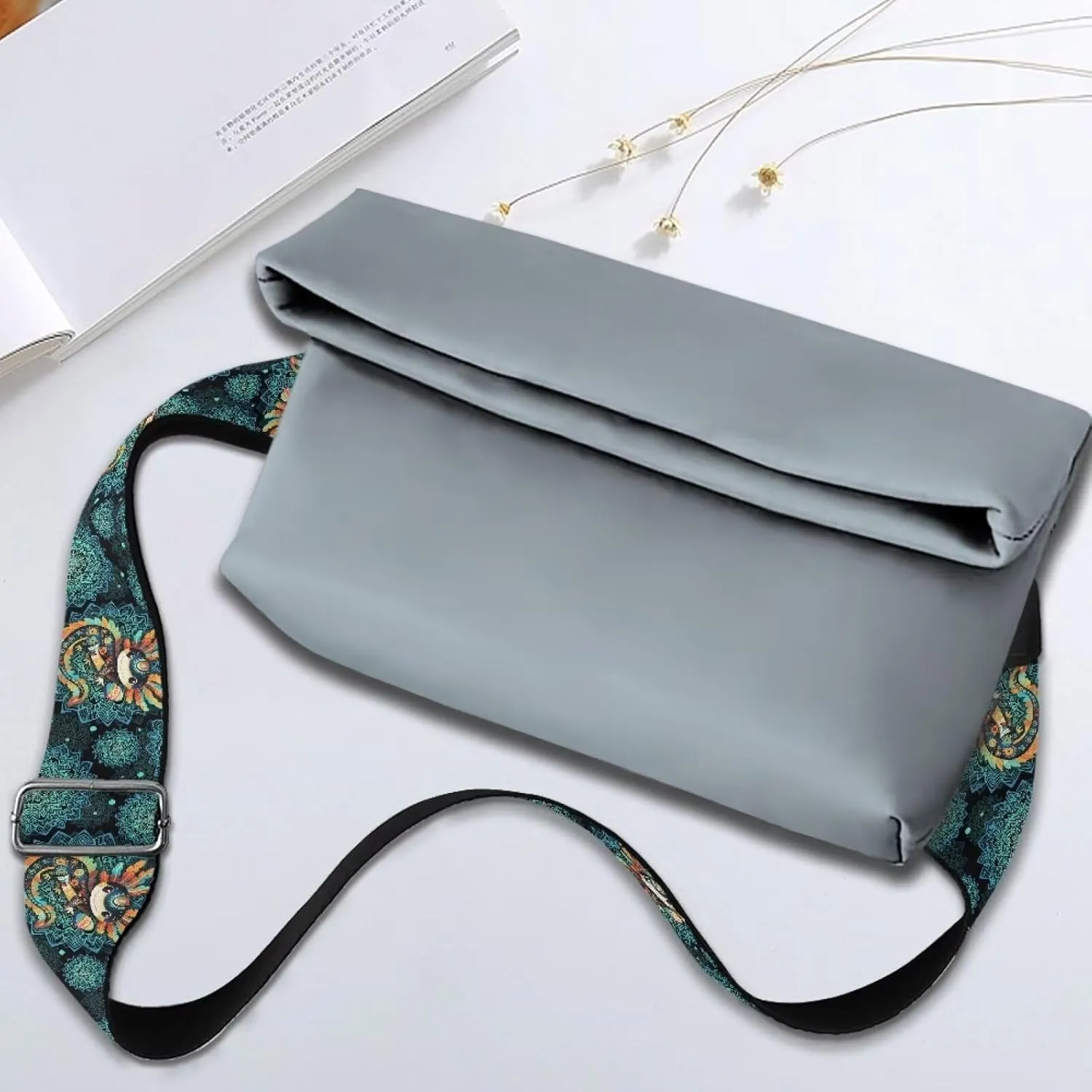 Xoenoiee Print Purse Strap Replacement Crossbody for Women Men Adjustable Wide Strap for Purses Shoulder Canvas Bag