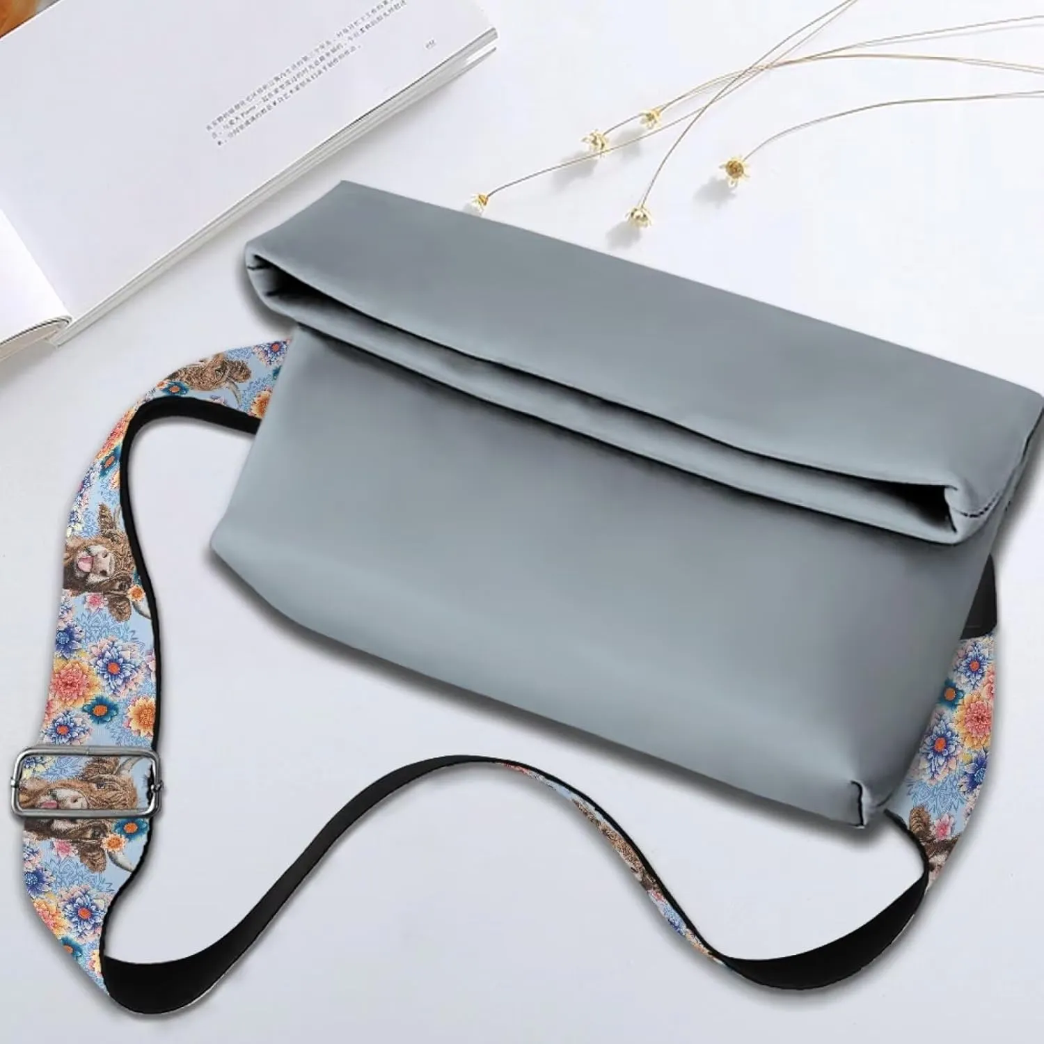 Xoenoiee Print Purse Strap Replacement Crossbody for Women Men Adjustable Wide Strap for Purses Shoulder Canvas Bag