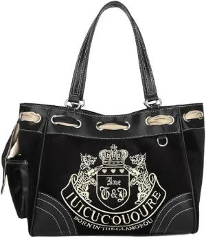 Y2K Bag Vintage Retro Chic Embroidery Velvet Shoulder Bag Large Capacity E-girls Tote Bags Shopping Handbags