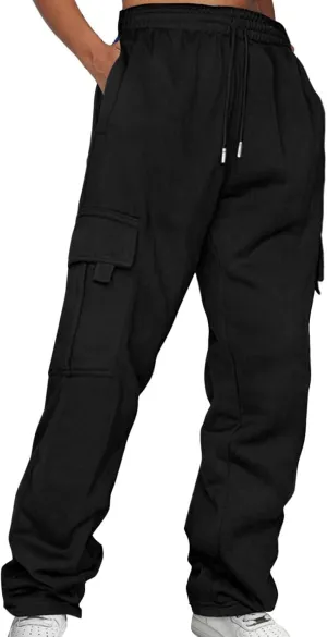 Y2K Baggy Wide Leg Jogger Pants Sweatpants Comfortable High Waisted Jogging Pants with Pockets 2024 Summer Trendy