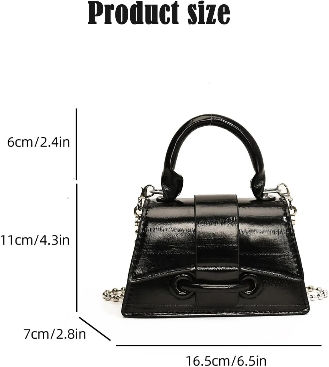 Y2K Top Handle Bag for Women, Stylish Mini Purses Crossbody Shoulder Bags, Clutch for Cocktail Party Prom