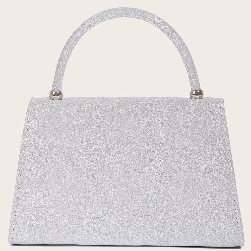 ZiMing Glossy Patent Leather Handbag for Women Evening Bag Small Satchel Bag Chain Shoulder Bag Flip Top Handle Bag