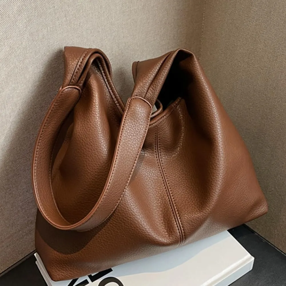 ZiMing Shoulder Bag for Women - Soft Leather Hobo Handbag Tote Large Purse With Single Strap and Wallet - 2 Pcs Set