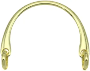 Zinc Alloy Purse Handle Detachable Semi Circular Handbag Handle for Women DIY Gold