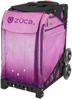 ZUCA Velvet Rain Sport Insert Bag Bundle Sport Frame for Sport Insert Bags (Black with Plain Wheels) (2 Items)